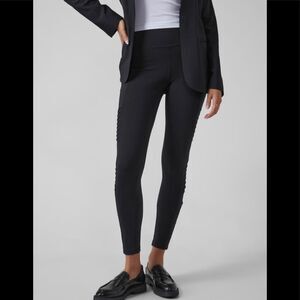 Athleta Delancey Moto Black Tight, Large